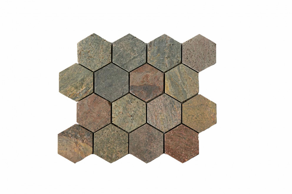 Indian Copper Hexagon Mosaic.jpg