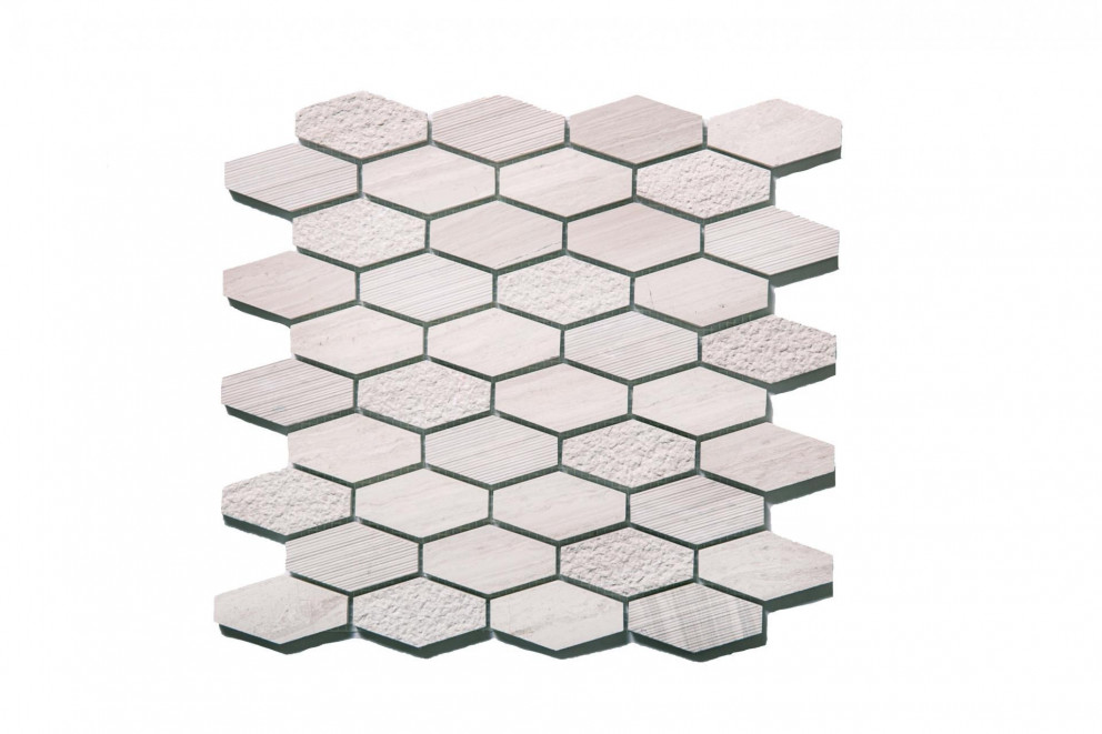 Angora Textured Elongated Hexagon Mosaic.jpg